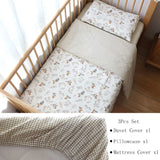 Pcs Baby Crib Bedding Set Cotton Bed Linens