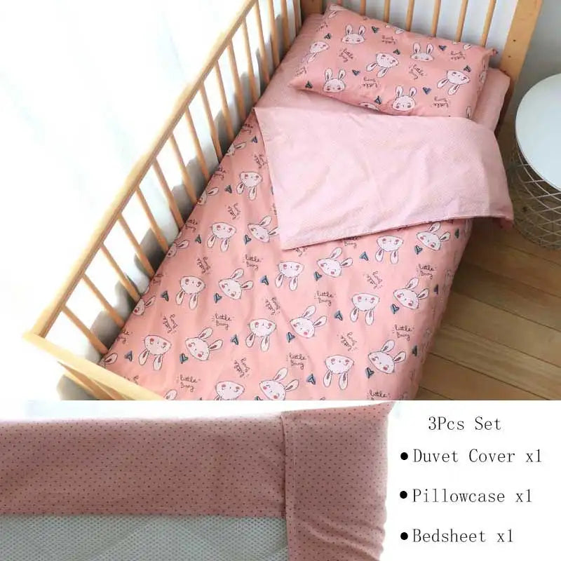 Pcs Baby Crib Bedding Set Cotton Bed Linens