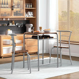 3 Pieces Dining Set for 2 Small Kitchen