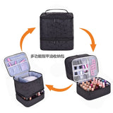 30 Grids Double Layer Nail Organizer Handbag