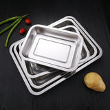 304 Stainless Steel Barbecue Tea Storage Serving Trays
