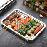 304 Stainless Steel Barbecue Tea Storage Serving Trays