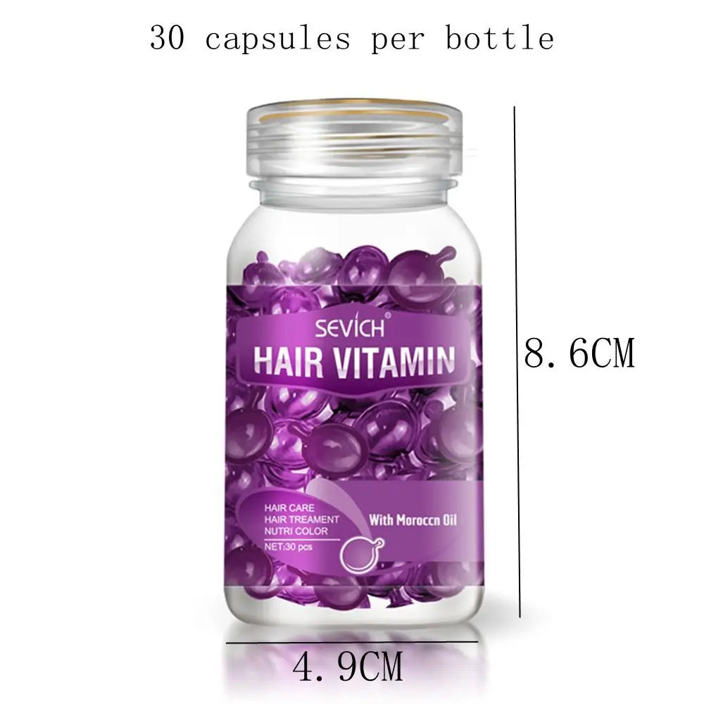 30PCS Hair Care Capsules Keratin Repair Oil