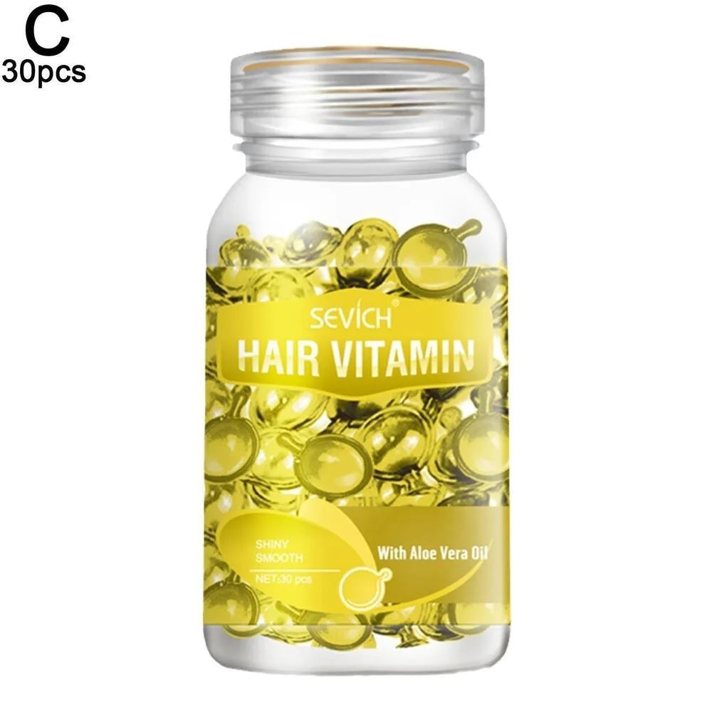 30PCS Hair Care Capsules Keratin Repair Oil