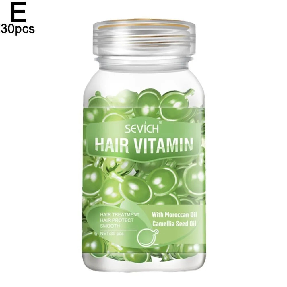 30PCS Hair Care Capsules Keratin Repair Oil