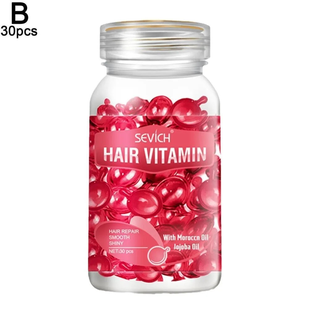 30PCS Hair Care Capsules Keratin Repair Oil