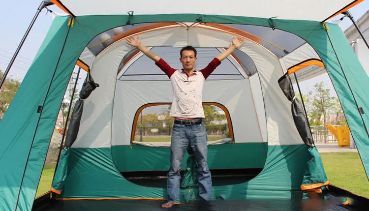 320X220X195cm Two-bedroom Tent Oversize for 5-8 Person Leisure