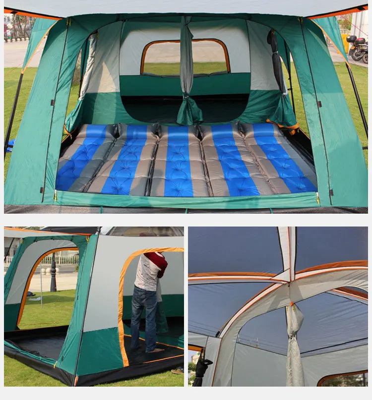 320X220X195cm Two-bedroom Tent Oversize for 5-8 Person Leisure