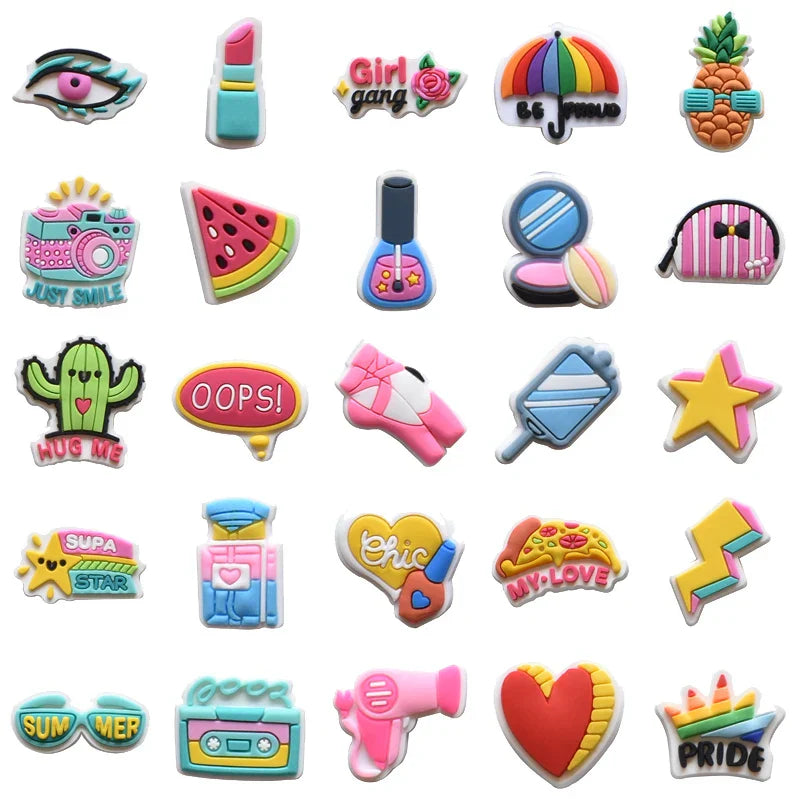 33 Sets Shoe Charms Decorations for Crocs Charms