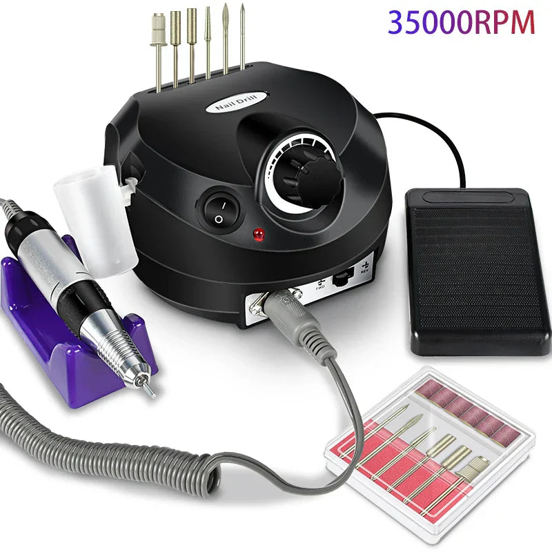 35000RPM Electric Nail Drill Professional Manicure Machine Nail