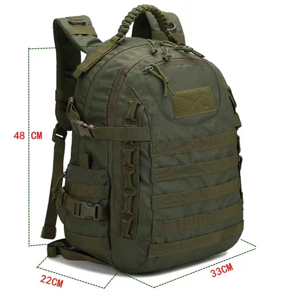35L Waterproof Military Tactical Backpack for Camping and Hiking