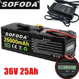 36V Battery 10S4P 25Ah Battery Pack 500W High