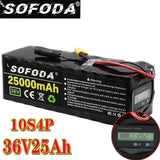 36V Battery 10S4P 25Ah Battery Pack 500W High