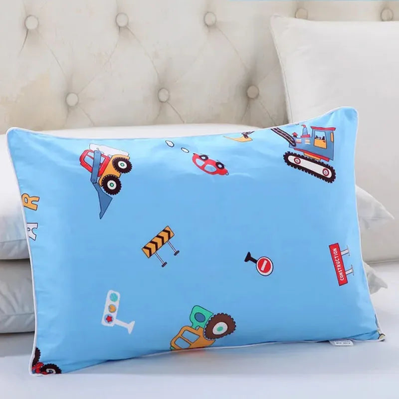 38x58CM Cartoon Boys Girls Pillow Case 100% Cotton