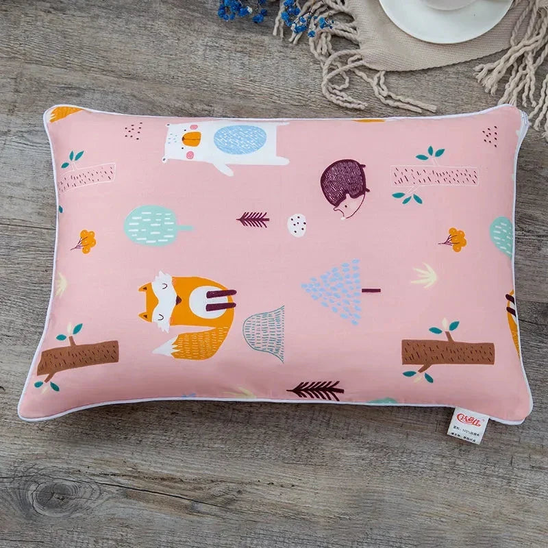 38x58CM Pure Cotton Breathable Baby Pillow Covers Cartoon