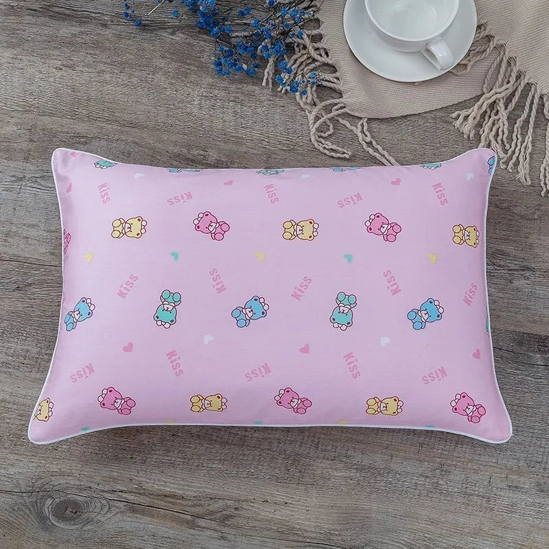 38x58CM Pure Cotton Breathable Baby Pillow Covers Cartoon