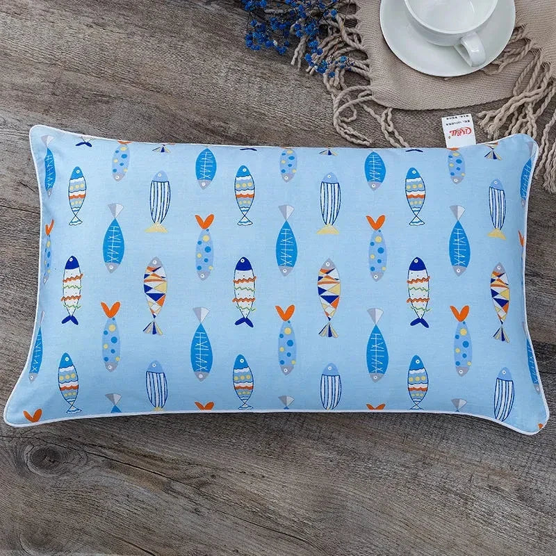 38x58CM Pure Cotton Breathable Baby Pillow Covers Cartoon