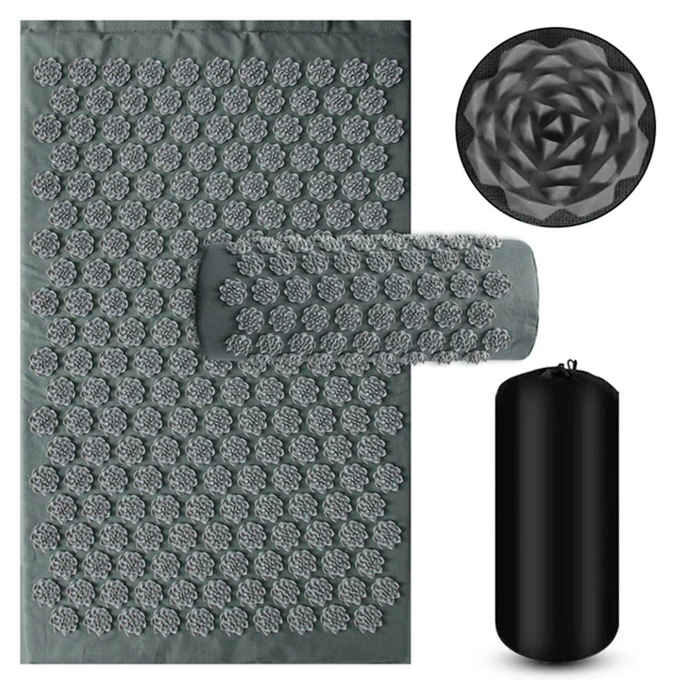 3PCS Acupressure Yoga Mat Cushion Sensi Massage Body