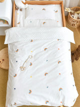 3PCS Bedding Set Vintage Cartoon Cotton Baby Children