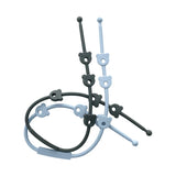 3PCS/Set Baby Pacifier Clips Soft Silicone Teething Chain