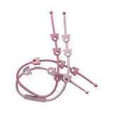 3PCS/Set Baby Pacifier Clips Soft Silicone Teething Chain