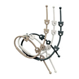 3PCS/Set Baby Pacifier Clips Soft Silicone Teething Chain