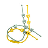 3PCS/Set Baby Pacifier Clips Soft Silicone Teething Chain