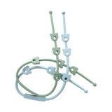 3PCS/Set Baby Pacifier Clips Soft Silicone Teething Chain