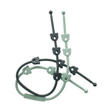 3PCS/Set Baby Pacifier Clips Soft Silicone Teething Chain