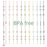 3PCS/Set Baby Pacifier Clips Soft Silicone Teething Chain