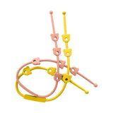 3PCS/Set Baby Pacifier Clips Soft Silicone Teething Chain