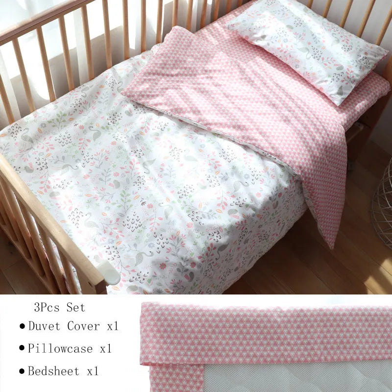 3Pcs Baby Bedding Set Newborns Star Pattern Kid