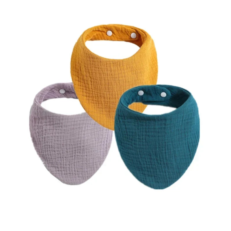 3Pcs Baby Burp Cloth Soft Cotton Drool Bib