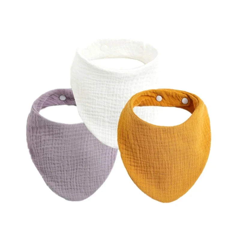 3Pcs Baby Burp Cloth Soft Cotton Drool Bib