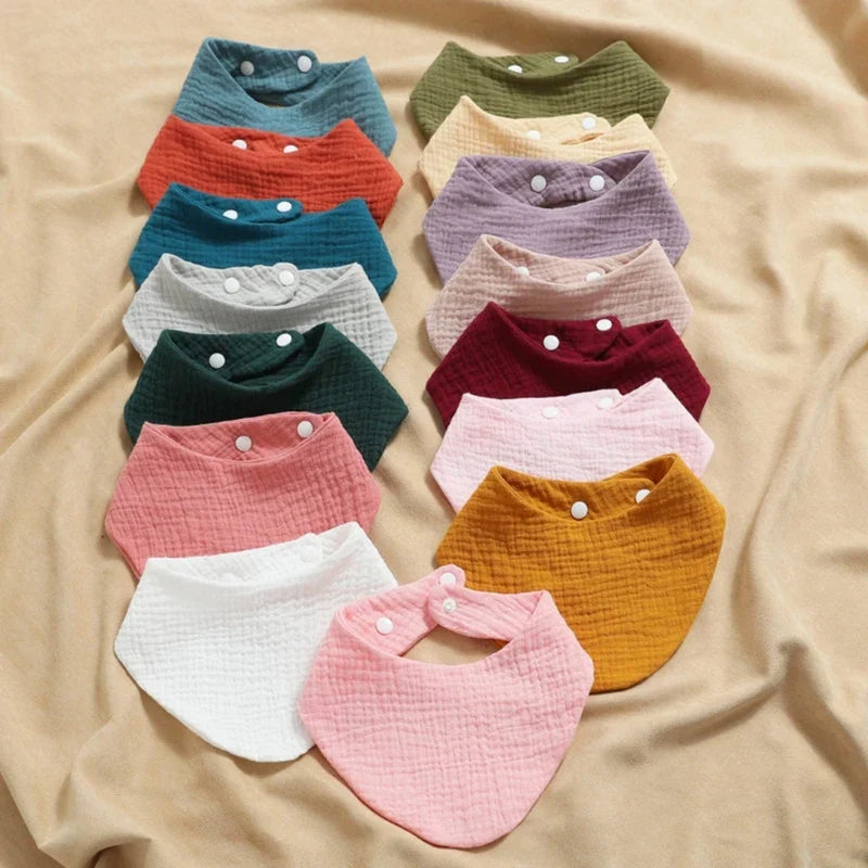 3Pcs Baby Burp Cloth Soft Cotton Drool Bib