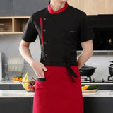 3PcsSet Unisex Hotel Kitchen Chef Uniform Jacket Hat