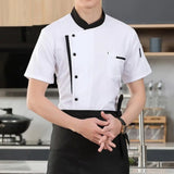 3PcsSet Unisex Hotel Kitchen Chef Uniform Jacket Hat