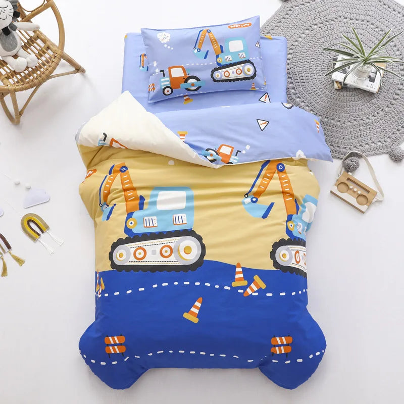 3pcs Baby Bedding Set Baby Kindergarten Crib Bed