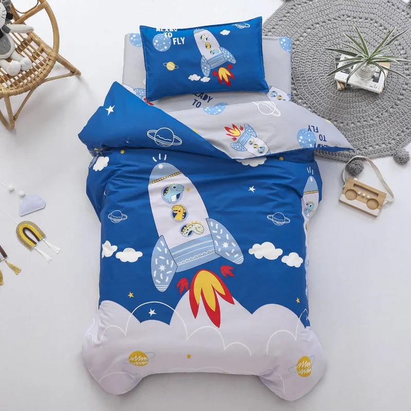 3pcs Baby Bedding Set Baby Kindergarten Crib Bed