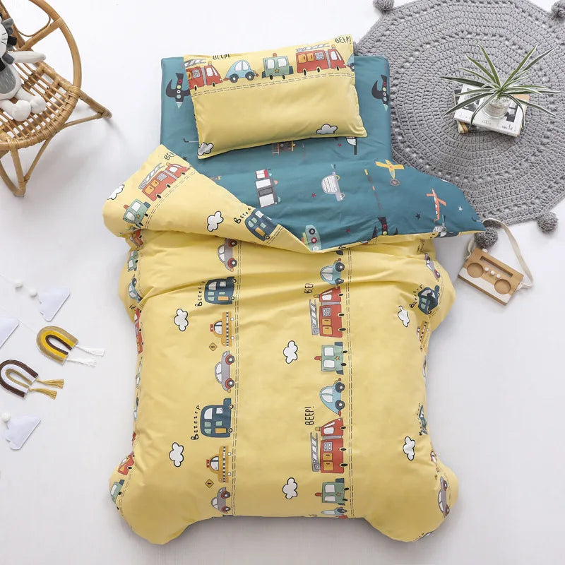 3pcs Baby Bedding Set Baby Kindergarten Crib Bed