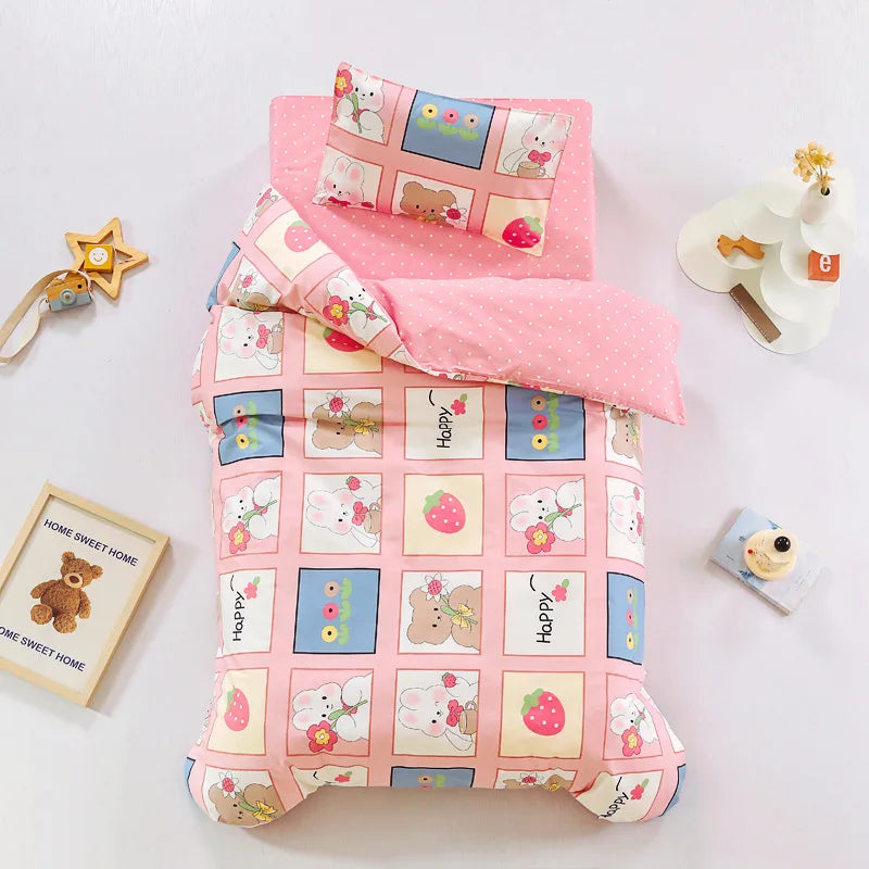 3pcs Baby Bedding Set Baby Kindergarten Crib Bed