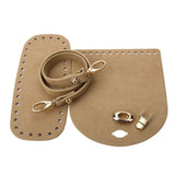 3pcs Handbag Shoulder Strap Woven Bag Set Faux