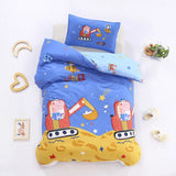 3pcs/set Cartoon Cotton Bedding Set Crib Linen Kit