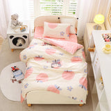 3pcs/set Cartoon Cotton Bedding Set Crib Linen Kit