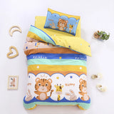 3pcs/set Cartoon Cotton Bedding Set Crib Linen Kit