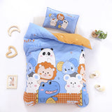 3pcs/set Cartoon Cotton Bedding Set Crib Linen Kit