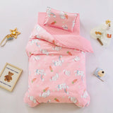 3pcs/set Cartoon Cotton Bedding Set Crib Linen Kit