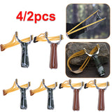 4/2PCS Strips Powerful Slingshot Sling Shot Camouflage Bow