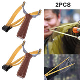 4/2PCS Strips Powerful Slingshot Sling Shot Camouflage Bow