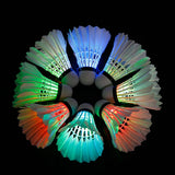 4/8 Pcs Lighting Badminton Foam Ball Head Luminous